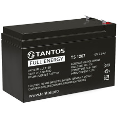 TS 1207 ∙ Аккумулятор 12В 7 А∙ч Tantos Аккумуляторная батарея