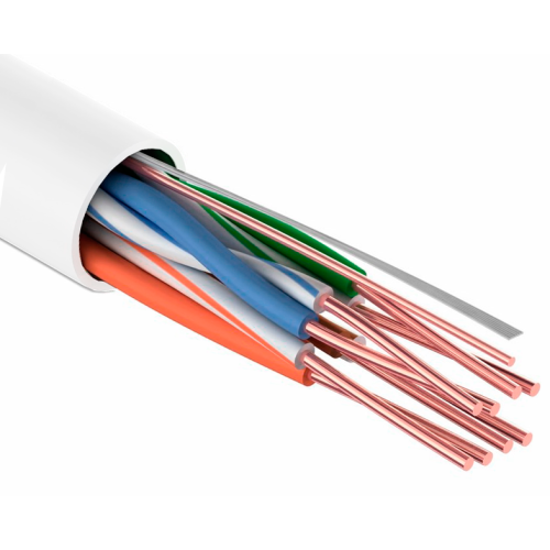 Кабель UTP 4PR x0,51 Premium (Cu) CAT5E PVC серый 305м Tantos Tantos Кабель витая пара